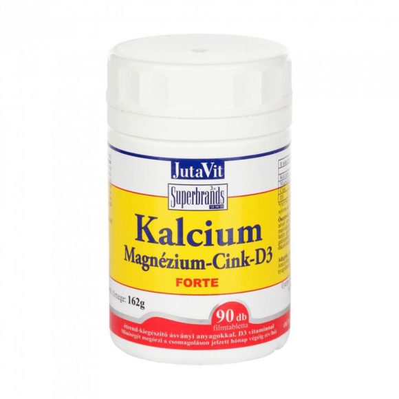Jutavit Calcium/Kalcium-Magnézium-Cink tabletta (90 db)