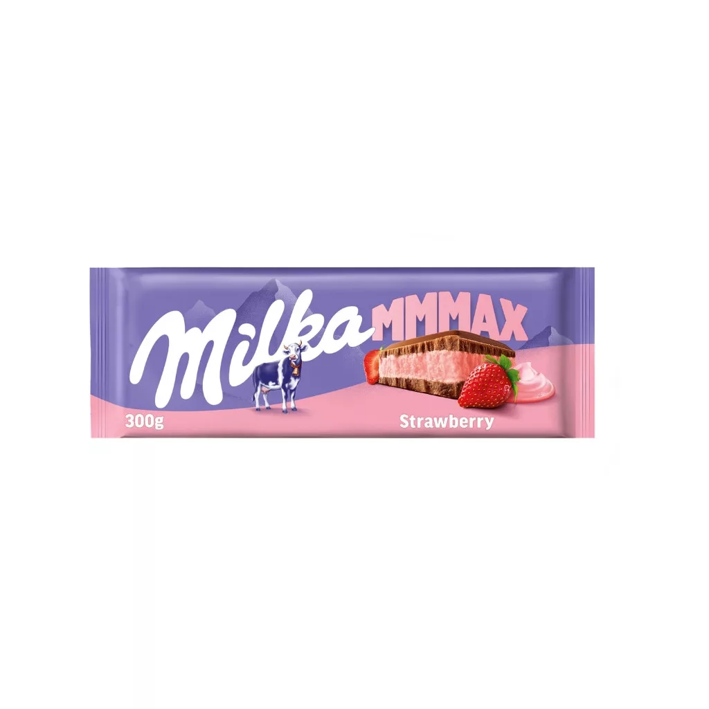 Milka MMMax epres-joghurtos táblás tejcsokoládé 300 g