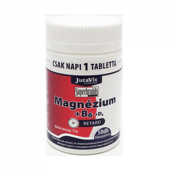 Jutavit Magnézium+B6-vitamin+D3-vitamin filmtabletta (50 db)