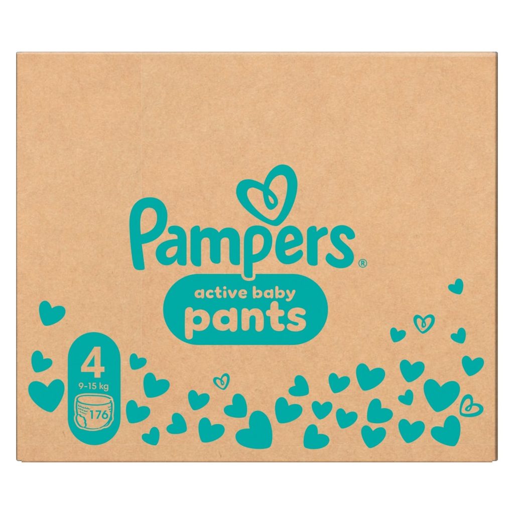 Pampers Active Baby Pants bugyipelenka 4, 9-15 kg, HAVI PELENKACSOMAG 176 db