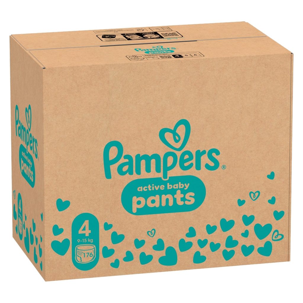 Pampers Active Baby Pants bugyipelenka 4, 9-15 kg, HAVI PELENKACSOMAG 176 db