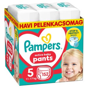Pampers Pants bugyipelenka, Junior 5, 12-17 kg, HAVI PELENKACSOMAG 152 db Pampers Pants bugyipelenka, Junior 5, 12-17 kg, HAVI PELENKACSOMAG 152 db