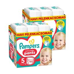   INGYENES SZÁLLÍTÁS - Pampers Active Baby Pants bugyipelenka 5 11-17 kg, 1+1, 304 db