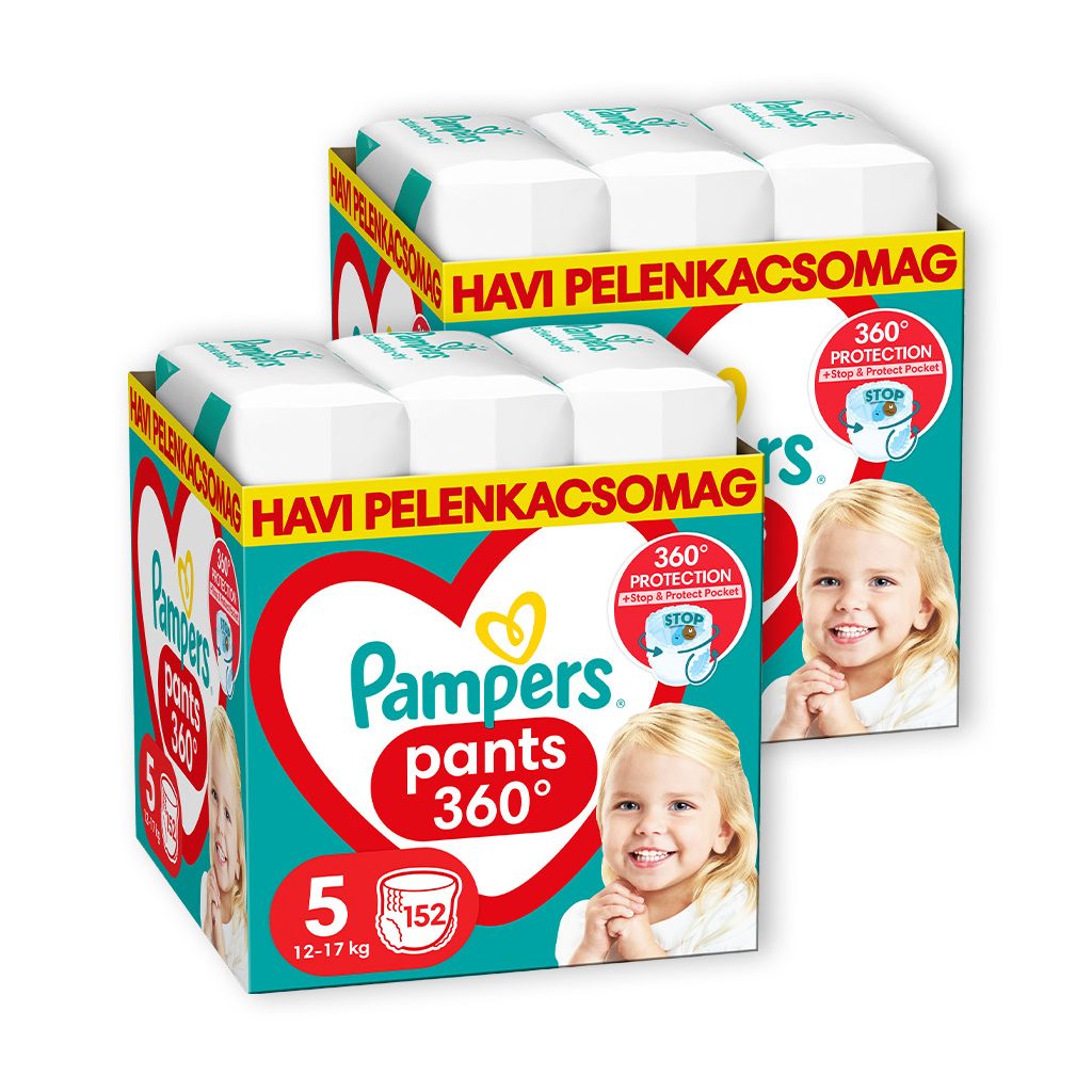 INGYENES SZÁLLÍTÁS - Pampers Active Baby Pants bugyipelenka 5 11-17 kg, 1+1, 304 db