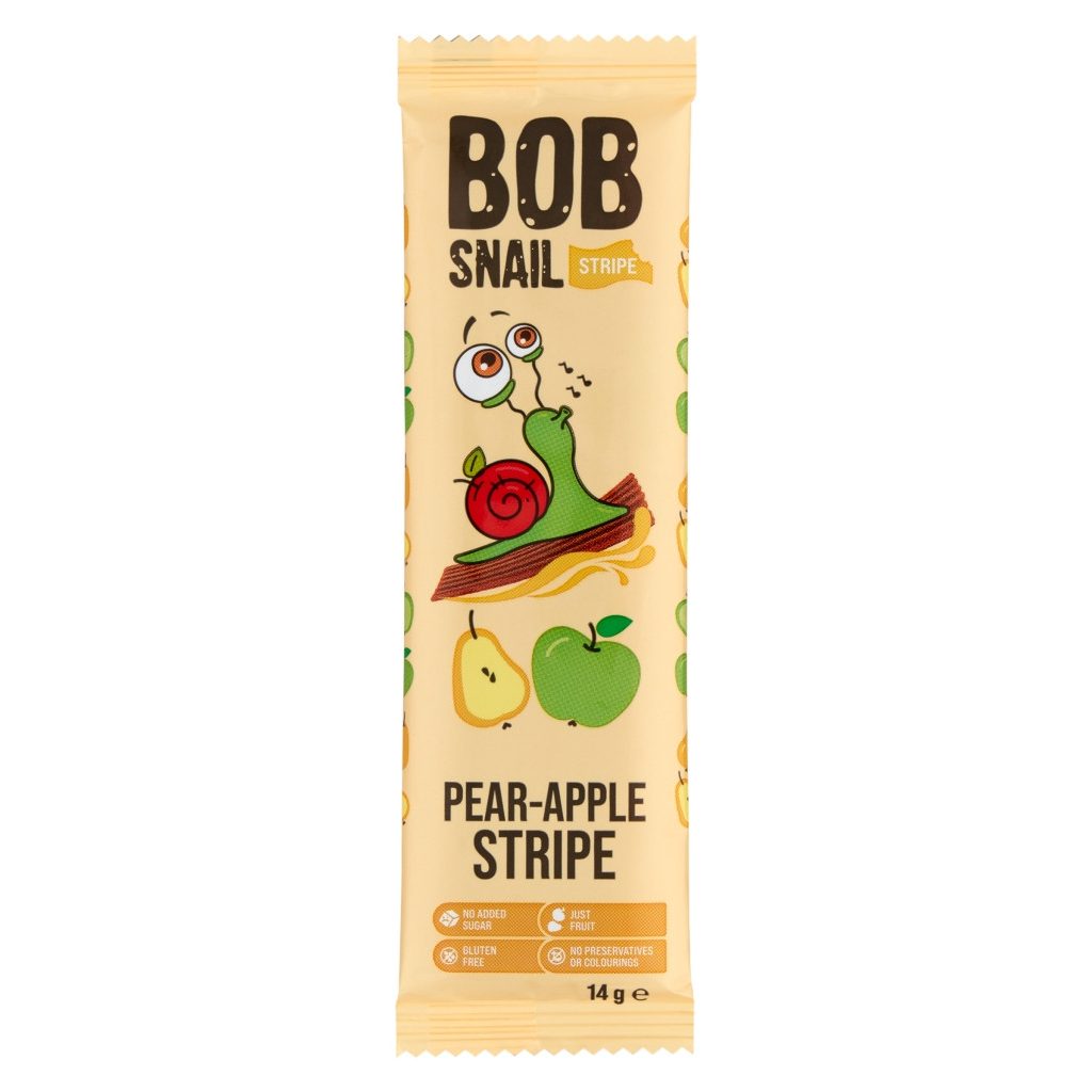 Bob Snail körte-alma gyümölcsszelet (14 g)