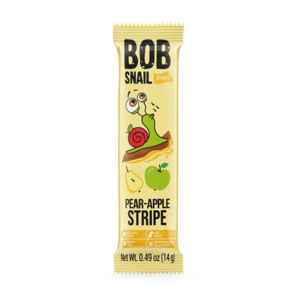 Bob Snail körte-alma gyümölcsszelet (14 g)