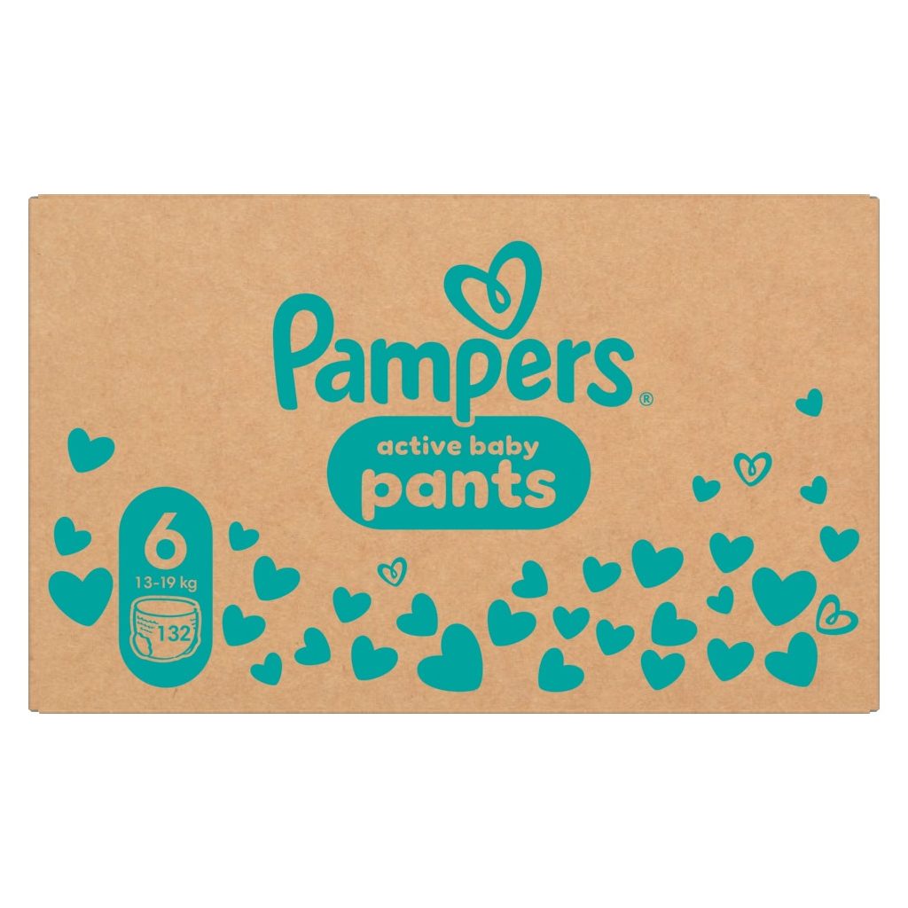 Pampers Active Baby Pants bugyipelenka 6, 13-19 kg, HAVI PELENKACSOMAG 132 db