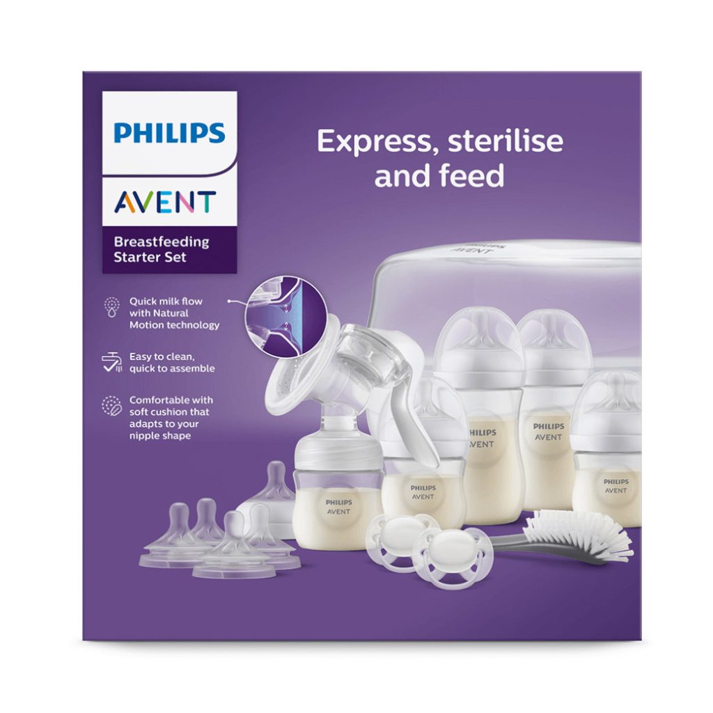 Philips Avent SCD430/50 Natural Response anyatejes készlet kézi mellszívóval és mikrohullámú sterilizátorral