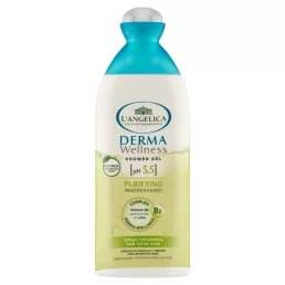   L'Angelica Derma Wellness mélytiszító tusfürdő - Lime, ph 5.5 B5 vitaminnal - 250ml