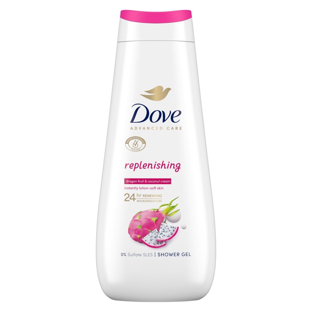 Dove Advanced Care Dragon Fruit & Coconut krémtusfürdő (400 ml)