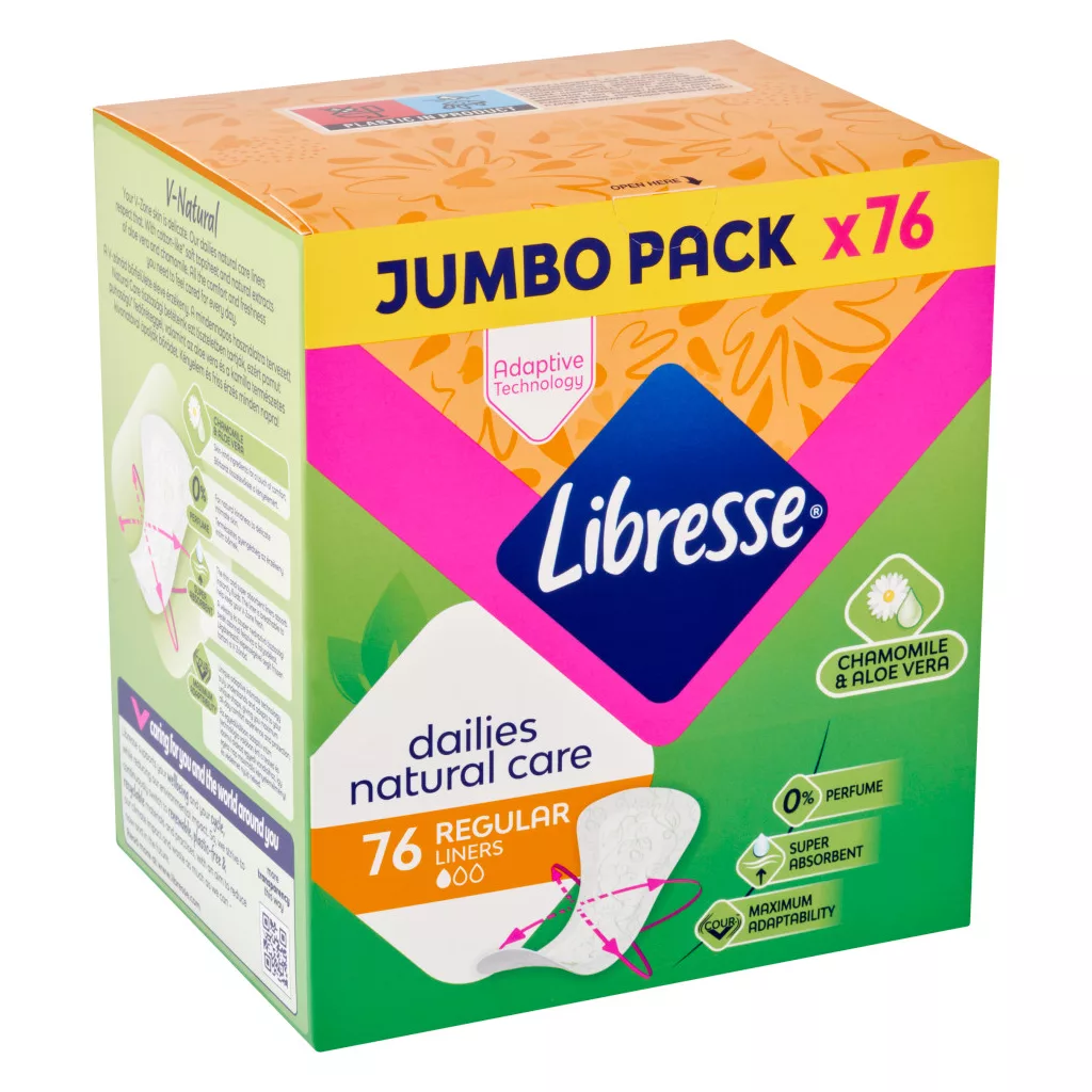 Libresse Dailies Natural Care tisztasági betét (76 db)