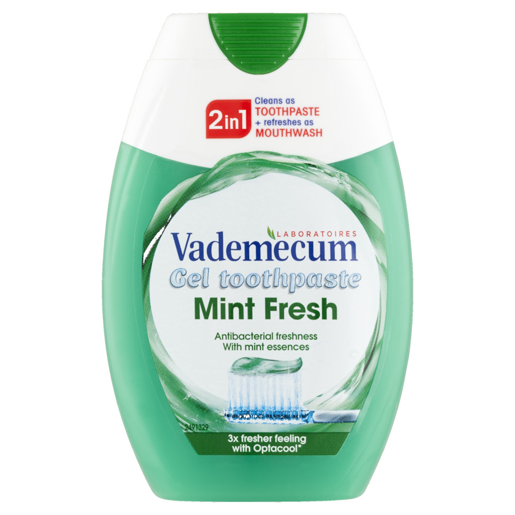 Vademecum 2in1 Mint fresh fogkrém (75 ml)