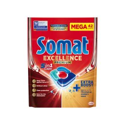   Somat Excellence Premium 5in1 gépi mosogatószer kapszula 819 g (42 db)