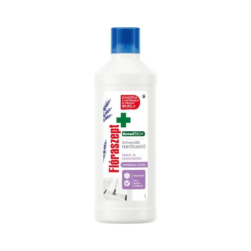 Flóraszept Botanitech univerzális fertőtlenítő padló- és felülettisztító, levendula (1000 ml)