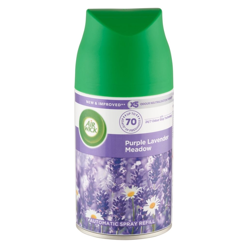 Air Wick Freshmatic Automata Légfrissítő spray utántöltő, Lila Levendula Mező (250ml)