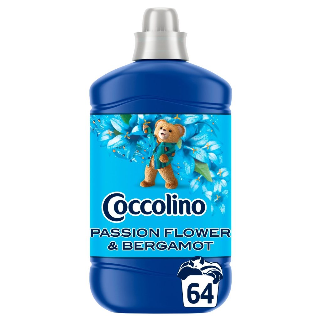 Coccolino Passion Flower&Bergamot öblítőkoncentrátum 1600 ml (64 mosás)