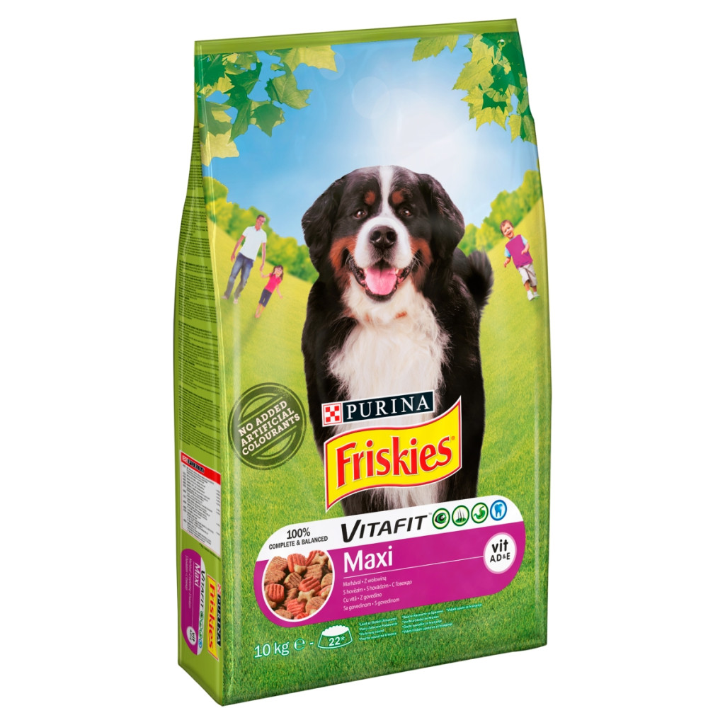 Purina Friskies Maxi száraz kutyaeledel marhahússal (10 kg)