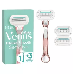   Gillette Venus Deluxe Smooth Sensitive borotva (3 db borotvabetéttel)