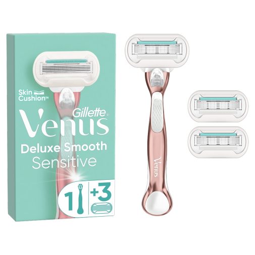 Gillette Venus Deluxe Smooth Sensitive borotva (3 db borotvabetéttel)