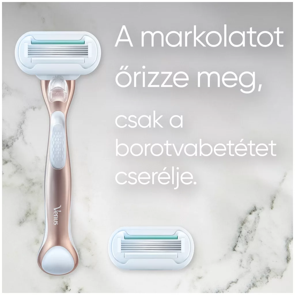 Gillette Venus Deluxe Smooth Sensitive borotva (3 db borotvabetéttel)