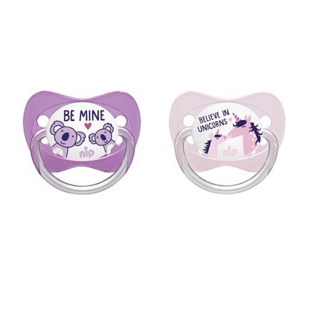 Nip Family latex játszócumi 5-18 hó 2 db (lányos)