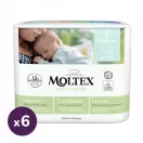 MOLTEX Pure&Nature öko pelenka, Újszülött 1, 2-4 kg HAVI PELENKACSOMAG 132 db + AJÁNDÉK Baba az autóban matrica