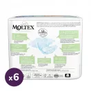 MOLTEX Pure&Nature öko pelenka, Újszülött 1, 2-4 kg HAVI PELENKACSOMAG 132 db + AJÁNDÉK Baba az autóban matrica
