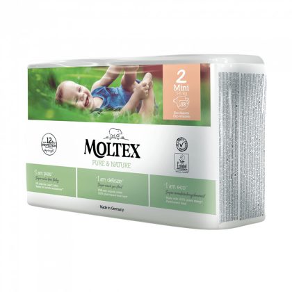 MOLTEX Pure&Nature öko pelenka, Mini 2, 3-6 kg, 38 db