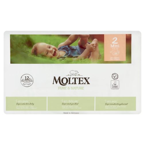 MOLTEX Pure&Nature öko pelenka, Mini 2, 3-6 kg, 38 db