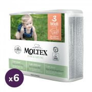   MOLTEX Pure&Nature öko pelenka, Midi 3, 4-9 kg HAVI PELENKACSOMAG 198 db