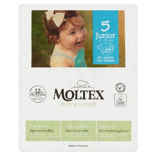 MOLTEX Pure&Nature öko pelenka, Junior 5, 11-16 kg, 25 db