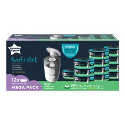  Tommee Tippee Twist&Click és Sangenic TEC pelenka kuka utántöltő (12 db)