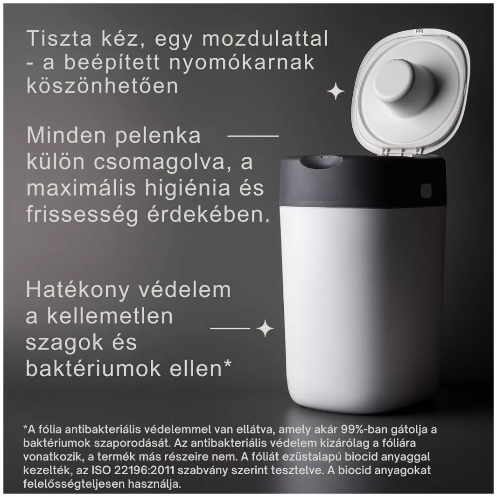 Tommee Tippee Twist&Click Sangenic TEC pelenkatároló szemetes (kuka) 4 db utántöltővel