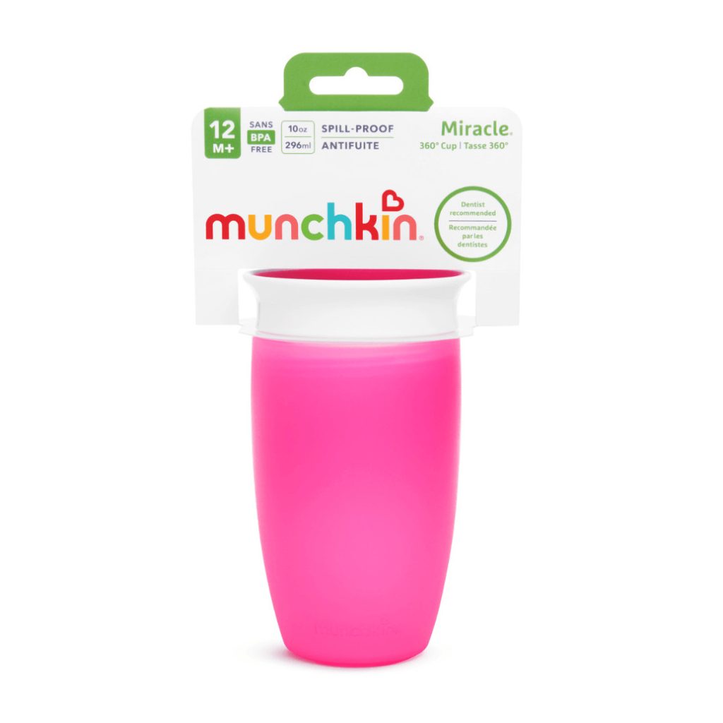 Munchkin Miracle Cup itatópohár, 296 ml (rózsaszín)