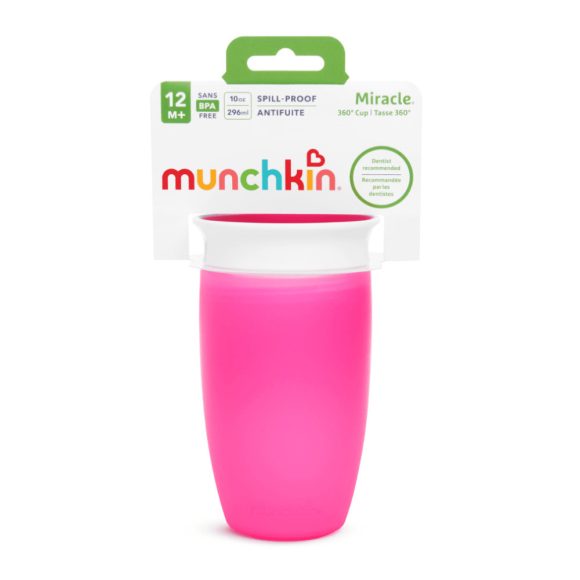 Munchkin Miracle Cup itatópohár, 296 ml (rózsaszín)