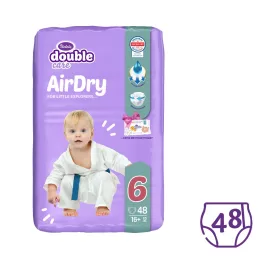   Violeta Double Care Air Dry nadrágpelenka 6, 16+ kg, 48 db +( 40 db ajándék nedves toalettpapír)