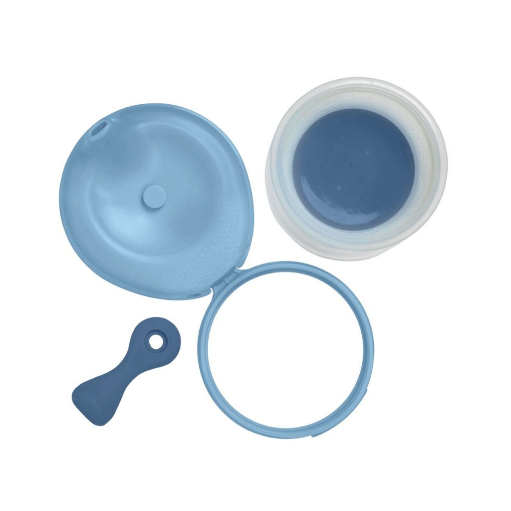 B.box újratölthető szilikon ételtároló tasak (pasztell kék)