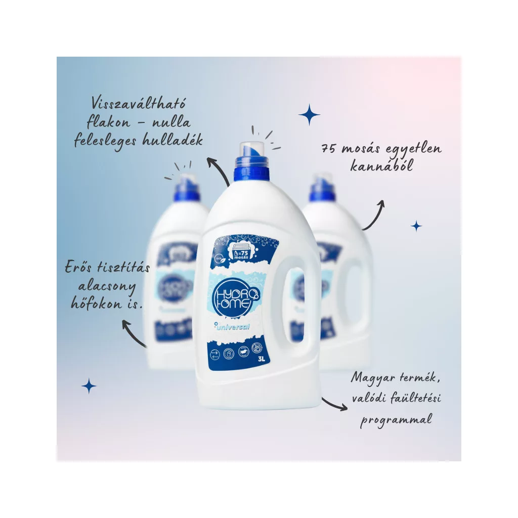 Hydrohome Universal folyékony mosószer (3 liter)
