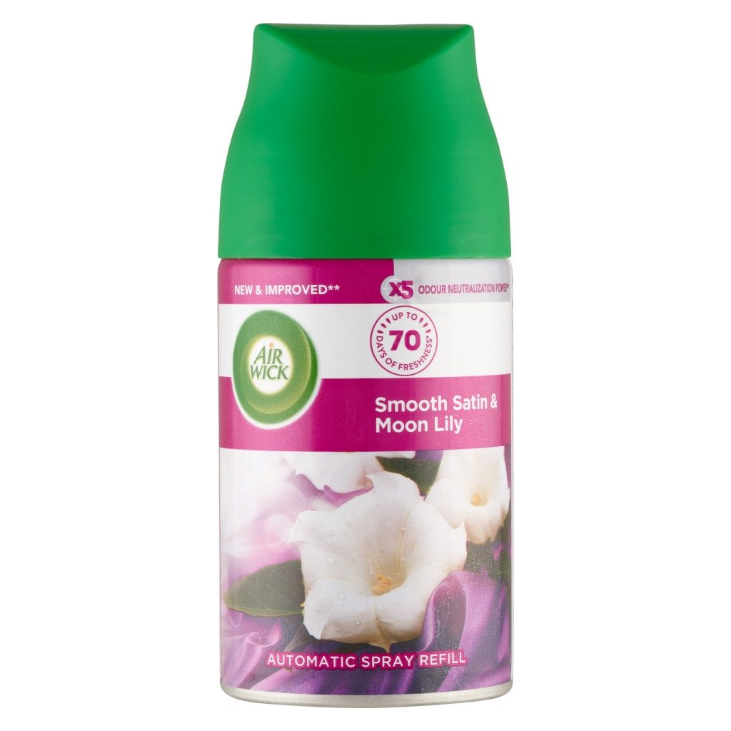 Air Wick Freshmatic Automata Légfrissítő spray utántöltő, Bársonyos Szatén és Éji Liliom (250 ml)