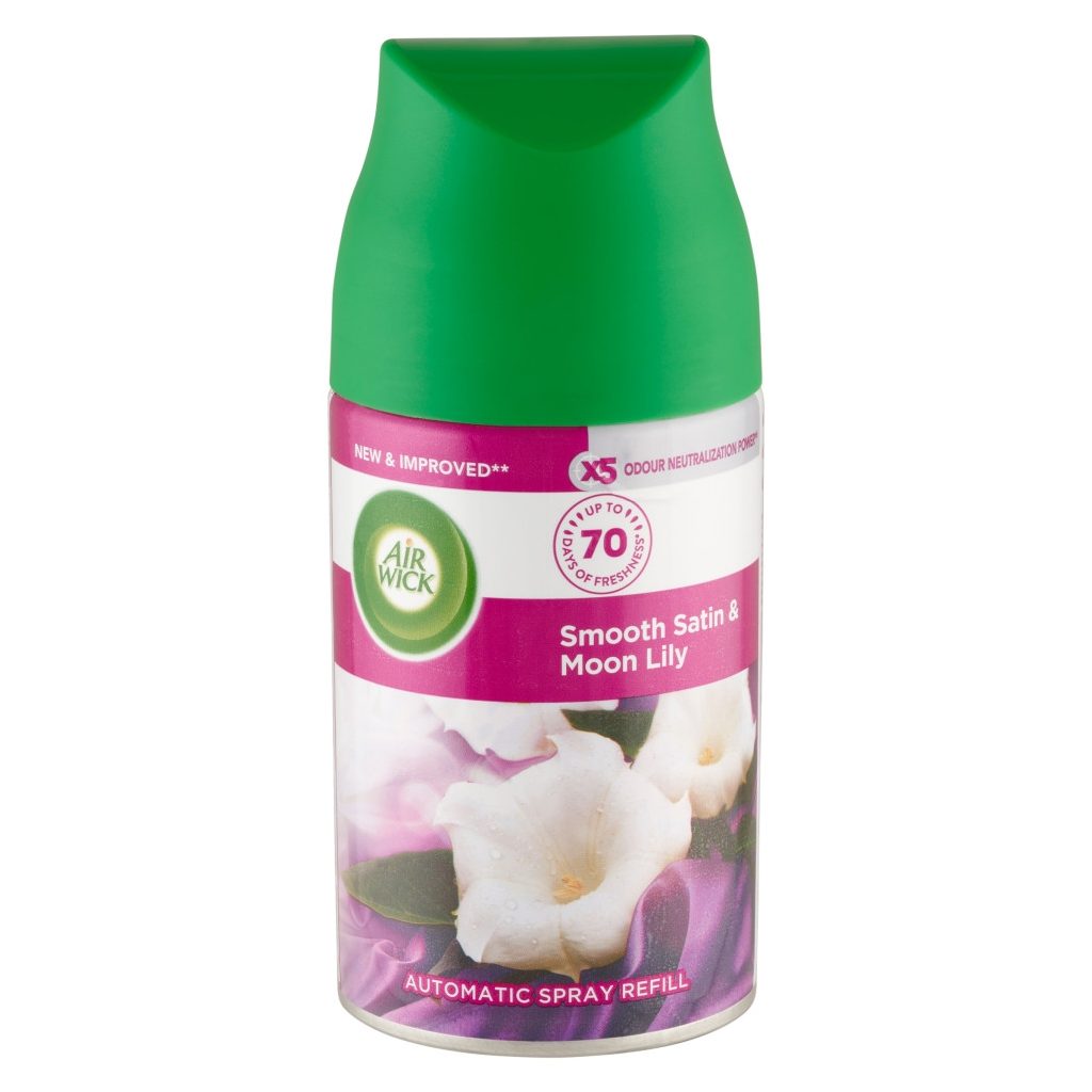 Air Wick Freshmatic Automata Légfrissítő spray utántöltő, Bársonyos Szatén és Éji Liliom (250 ml)
