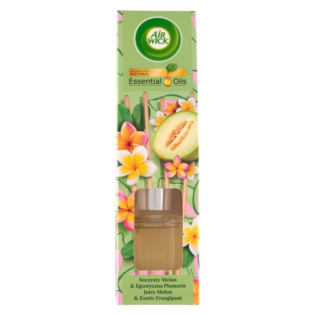 Air Wick pálcikás illatosító, Lédús dinnye és frangipáni illat (40 ml)