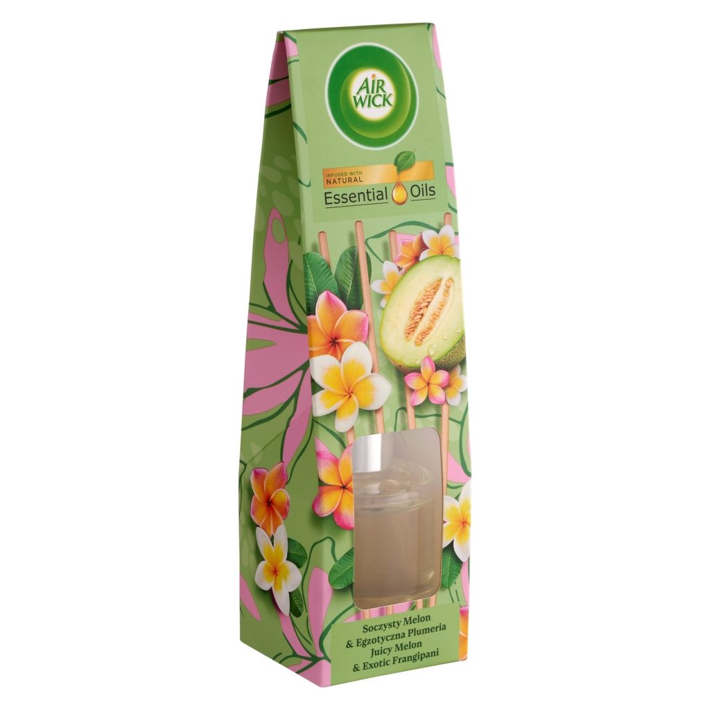 Air Wick pálcikás illatosító, Lédús dinnye és frangipáni illat (40 ml)