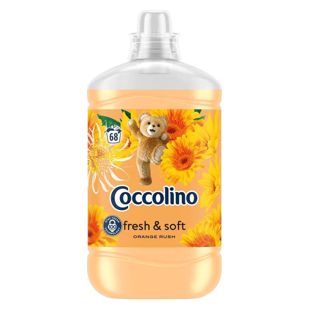 Coccolino Orange Rush öblítőkoncentrátum 1700 ml (68 mosás)