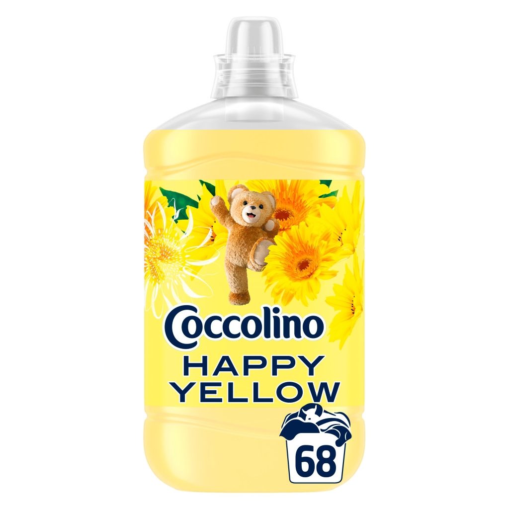 Coccolino Happy Yellow öblítőkoncentrátum 1700 ml  (68 mosás)