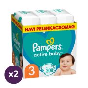 Pampers Active Baby pelenka, Midi 3, 6-10 kg, 1+1, 416 db