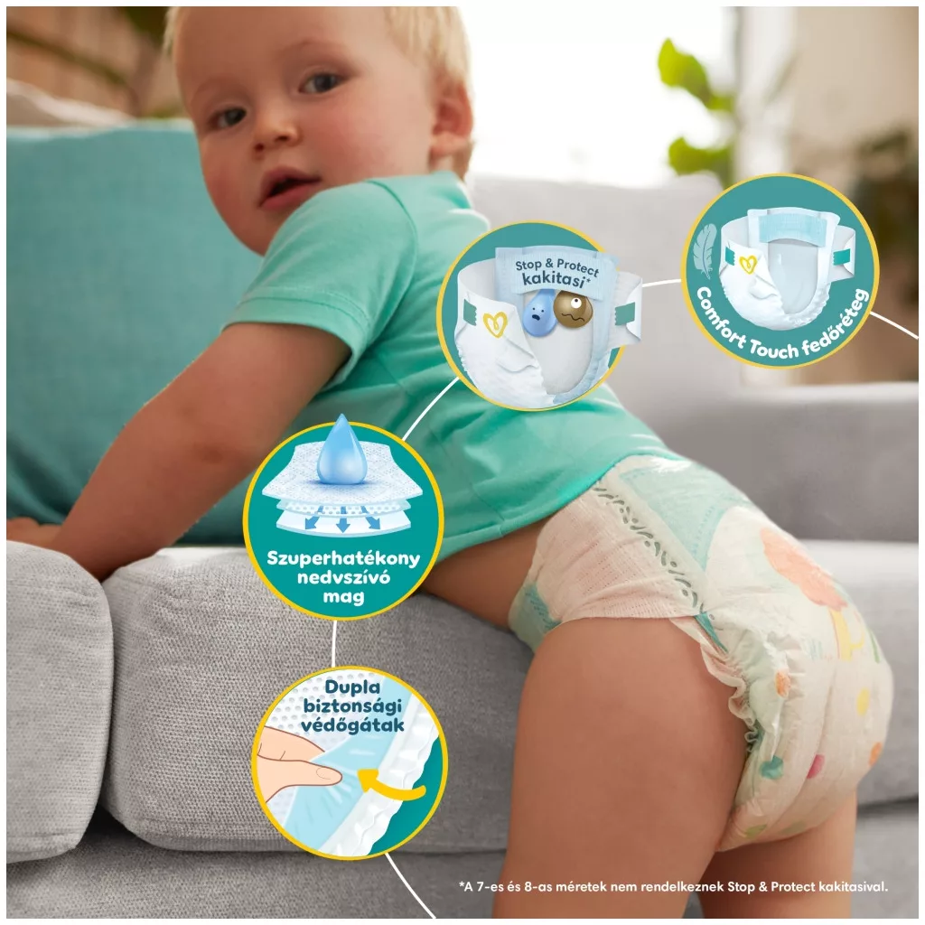 Pampers Active Baby pelenka, Midi 3, 6-10 kg, HAVI PELENKACSOMAG 208 db