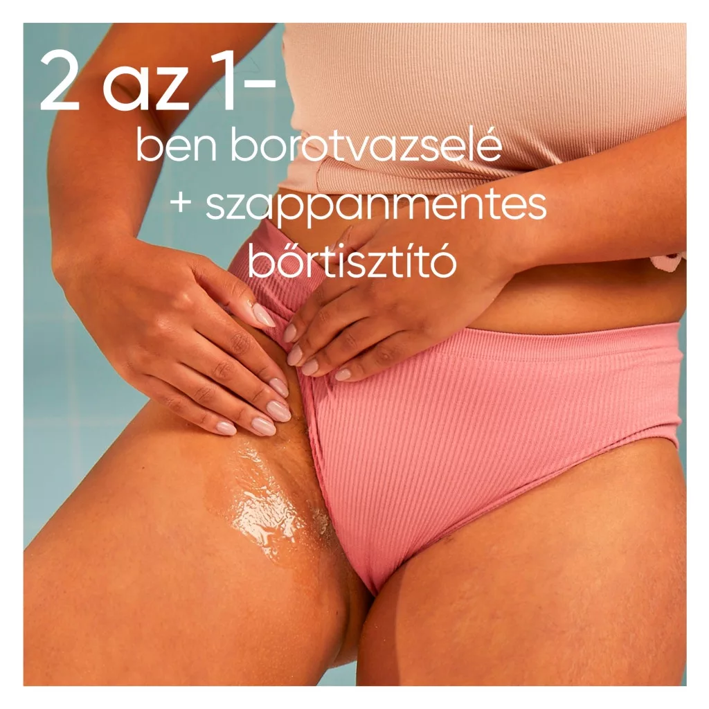 Gillette Venus Satin Care 2 az 1-ben bőrtisztító és borotvazselé (190 ml)