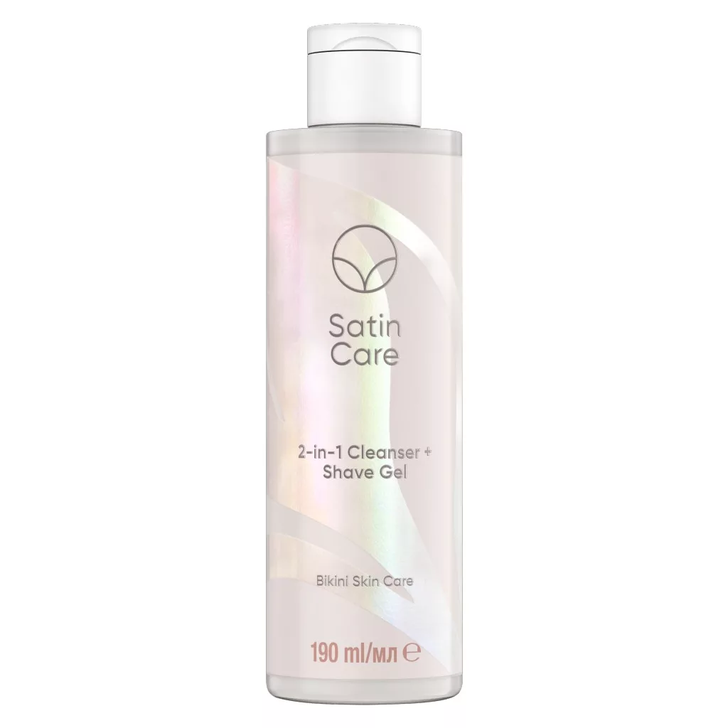 Gillette Venus Satin Care 2 az 1-ben bőrtisztító és borotvazselé (190 ml)