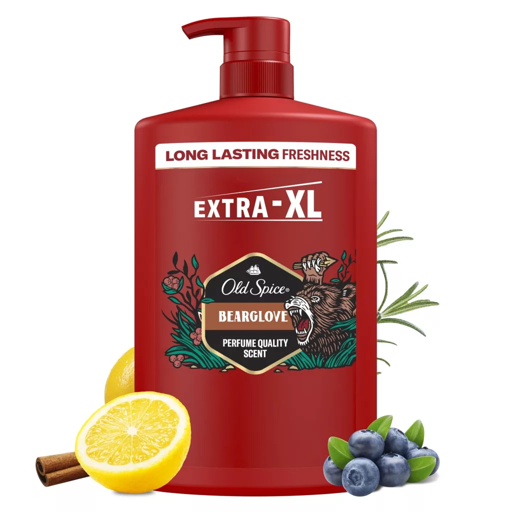 Old Spice Bearglove 3 az 1-ben Tusfürdő és Sampon (1000 ml)