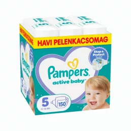   Pampers Active Baby pelenka, Junior 5, 11-16 kg, HAVI PELENKACSOMAG 150 db